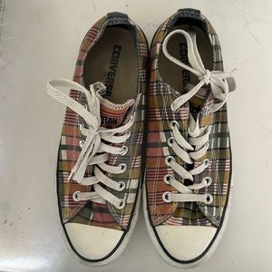 Multi color plaid Converse All Stars